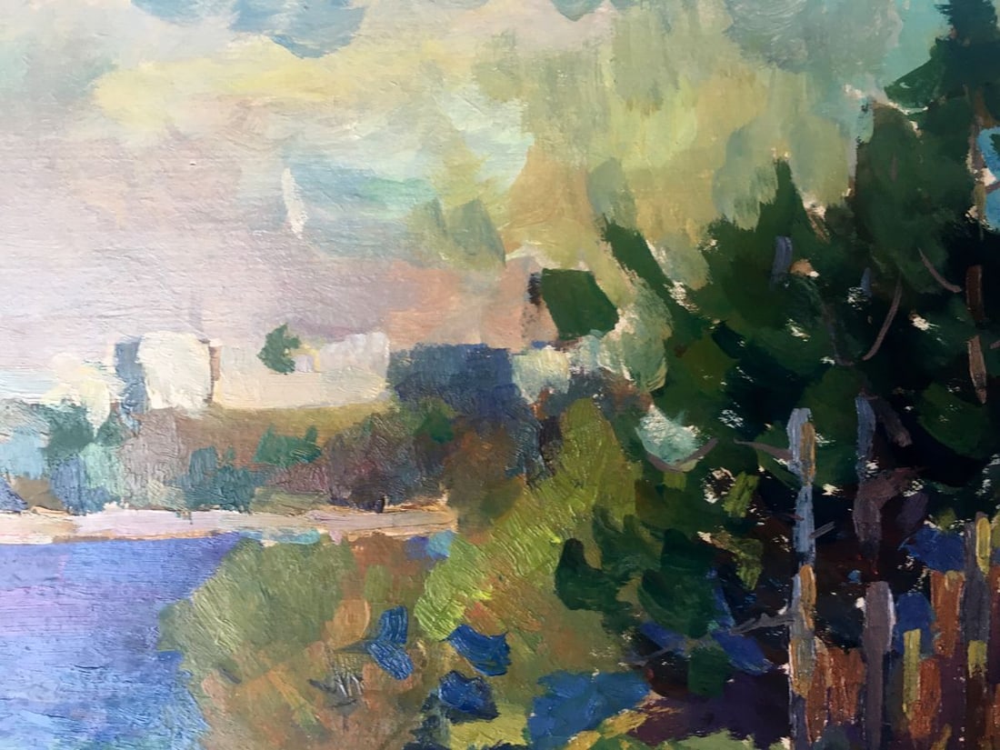 Oil painting City view Peter Tovpev - 5