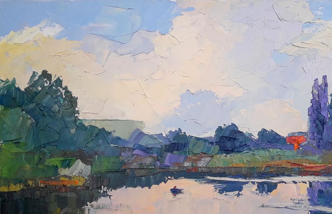 Oil painting River bed Serdyuk Boris Petrovich - 4