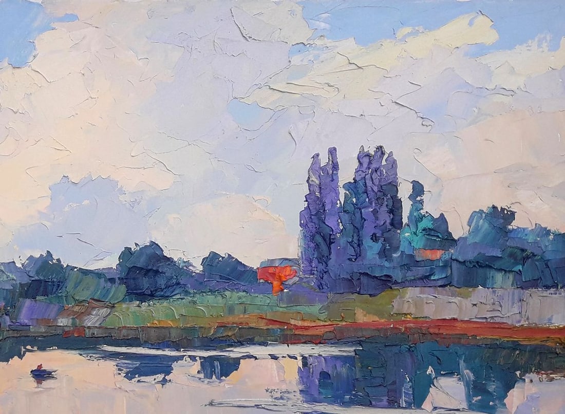 Oil painting River bed Serdyuk Boris Petrovich - 5