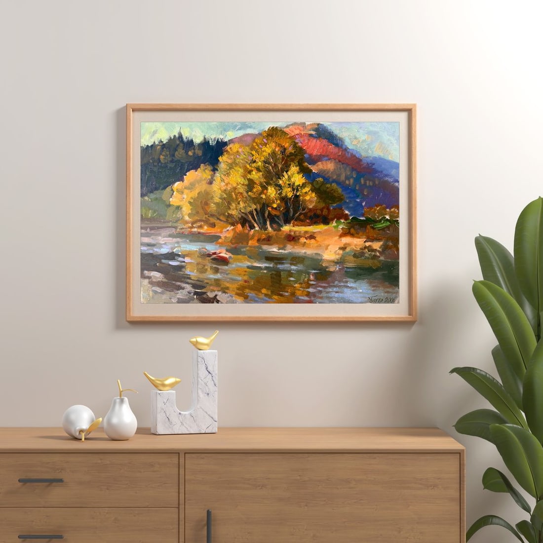 Oil painting Walk in the autumn forest Batrakov Vladimir Grigorievich - 3