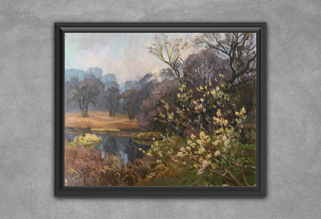 Oil painting Spring motif Batrakov Vladimir Grigorievich - 2