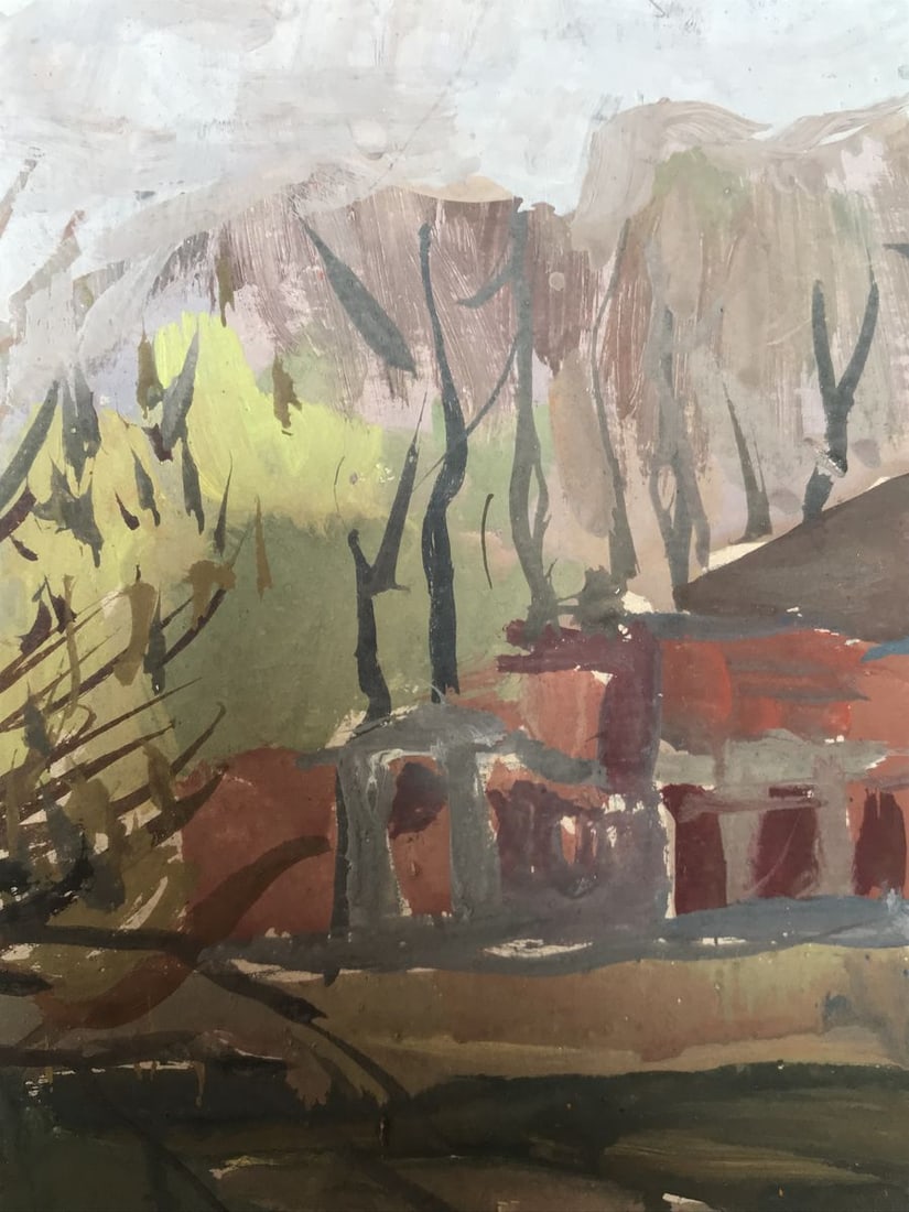 Oil painting By the river Unknown artist - 8