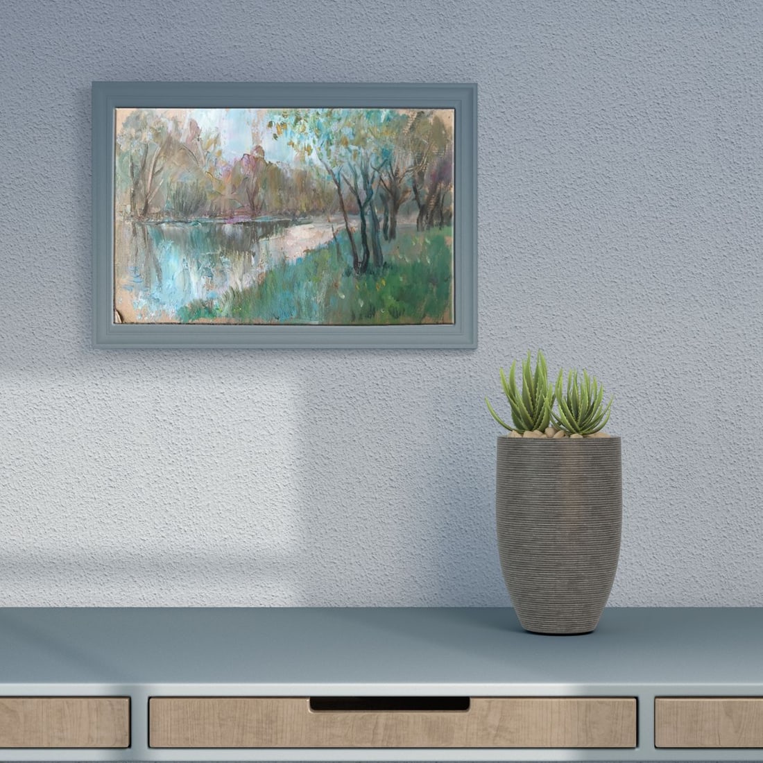 Oil painting River Snov Unknown artist - 3
