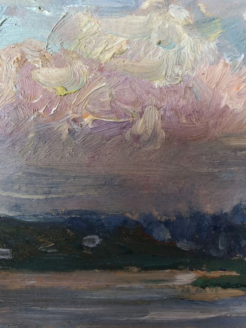 Oil painting By the evening Unknown artist - 6