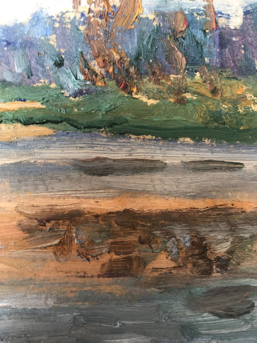 Oil painting By the evening Unknown artist - 9