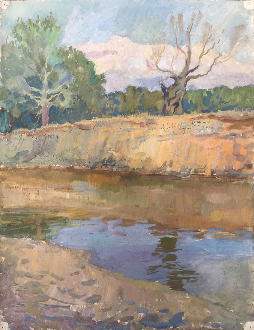 Oil painting River Psyol Wihyrovskii Victor (1 of 11)