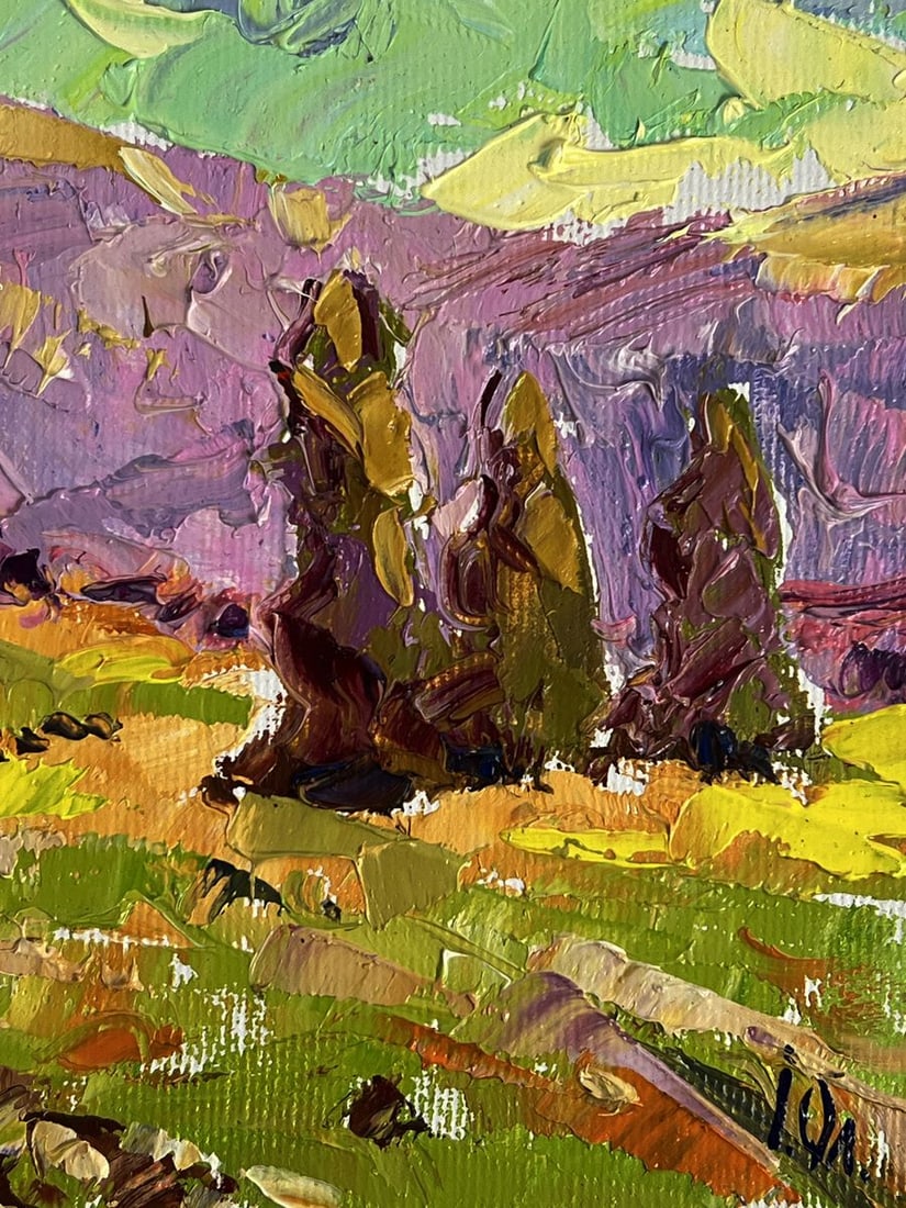 Oil painting With a view of the mountains Oleksiy Ivanyuk - 10