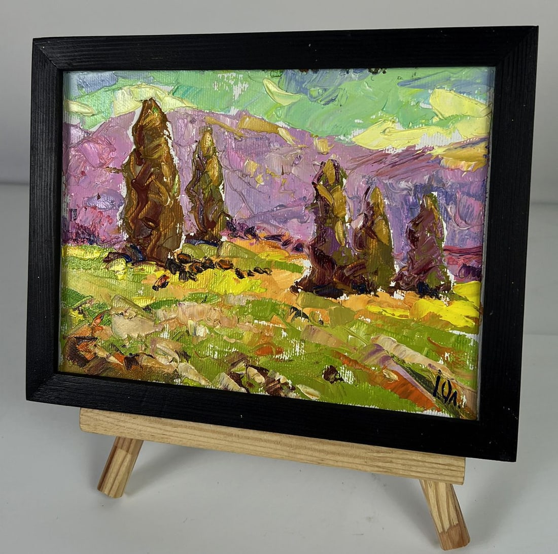 Oil painting With a view of the mountains Oleksiy Ivanyuk - 2