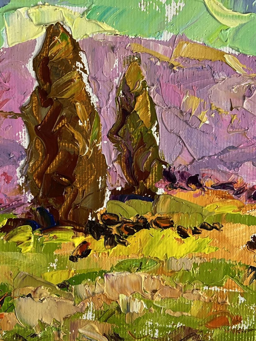 Oil painting With a view of the mountains Oleksiy Ivanyuk - 4