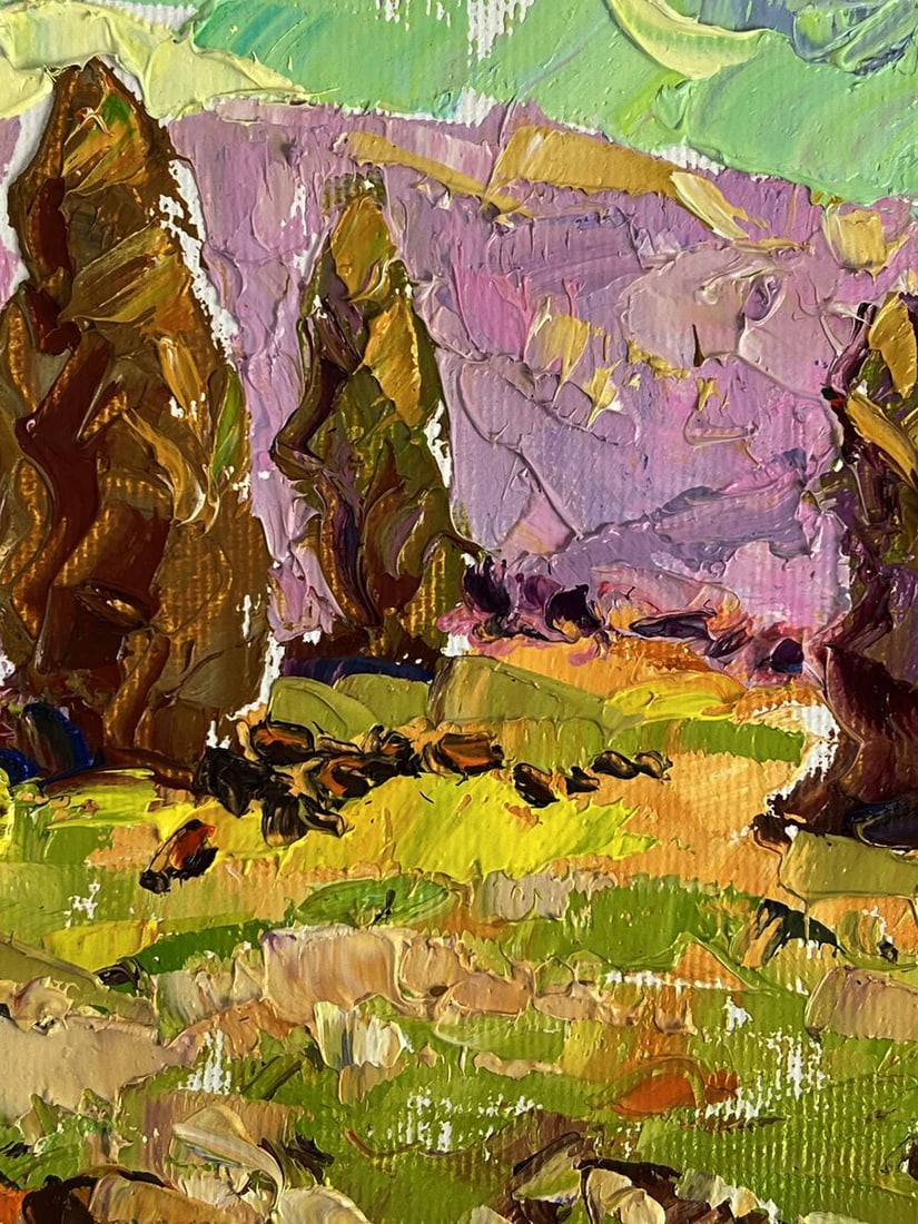 Oil painting With a view of the mountains Oleksiy Ivanyuk - 5