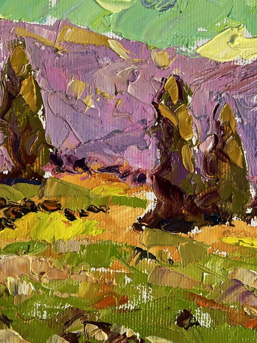 Oil painting With a view of the mountains Oleksiy Ivanyuk - 7