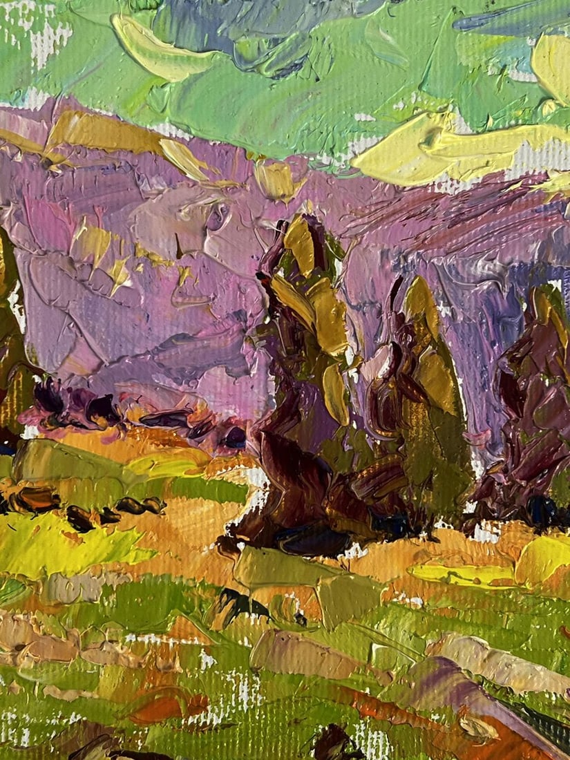 Oil painting With a view of the mountains Oleksiy Ivanyuk - 8