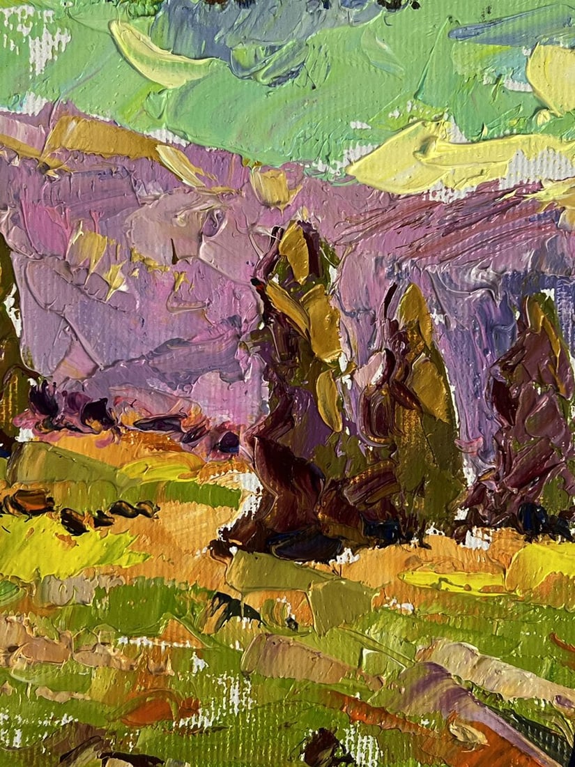 Oil painting With a view of the mountains Oleksiy Ivanyuk - 9