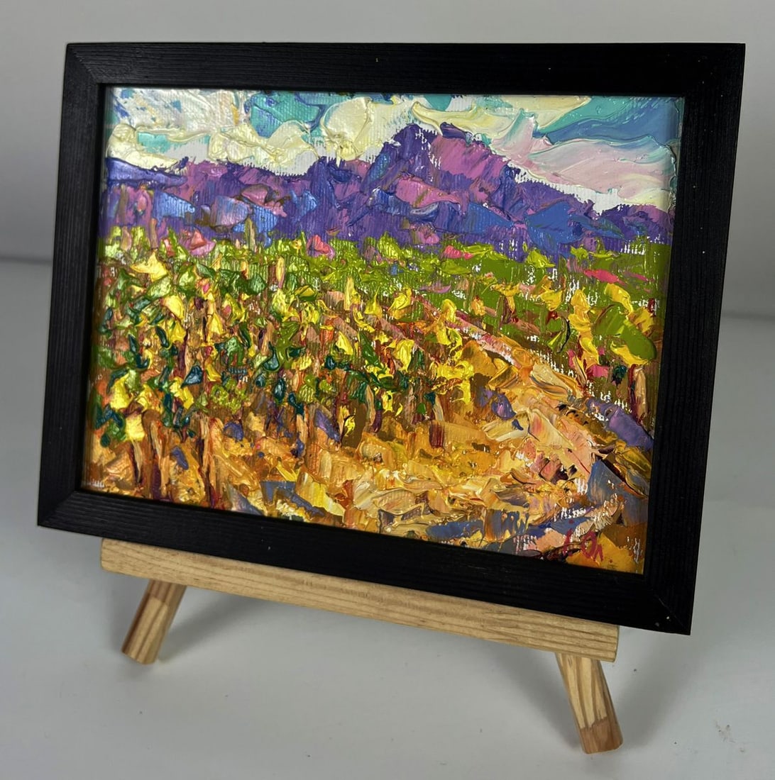Oil painting Vineyards near the mountains Oleksiy Ivanyuk - 2