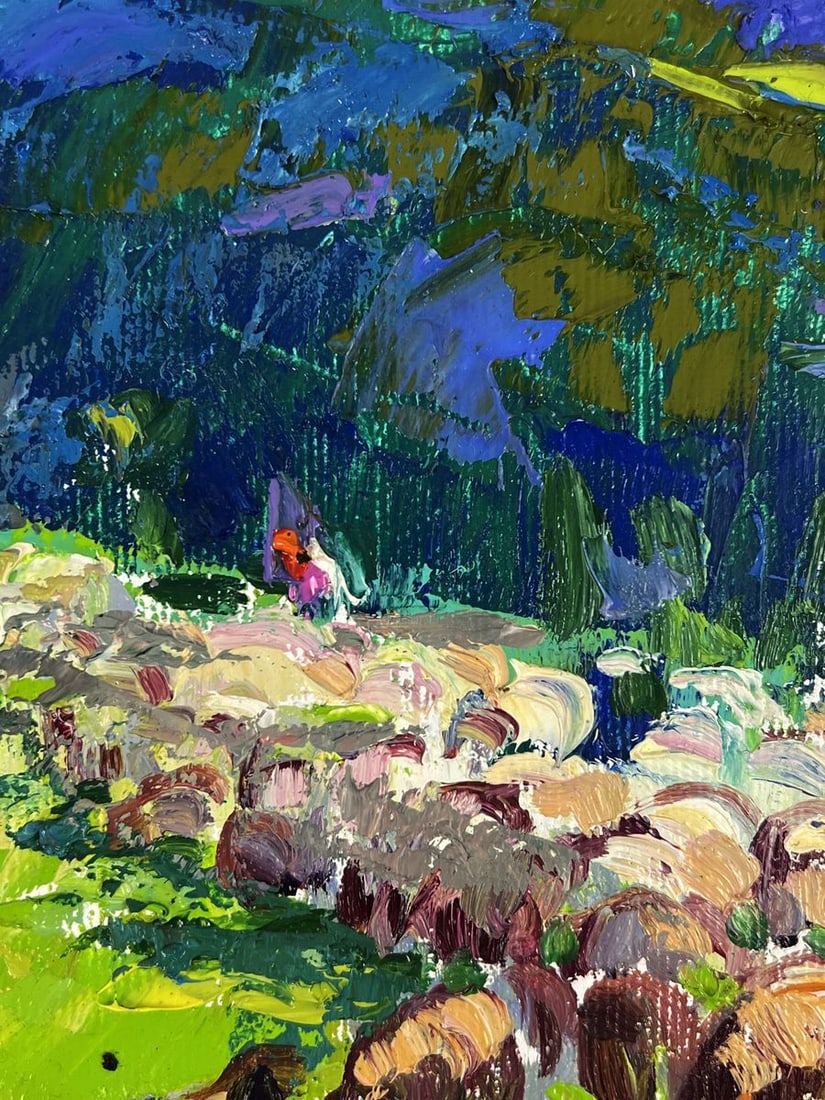 Oil painting Meadows Before the Mountains Oleksiy Ivanyuk - 10