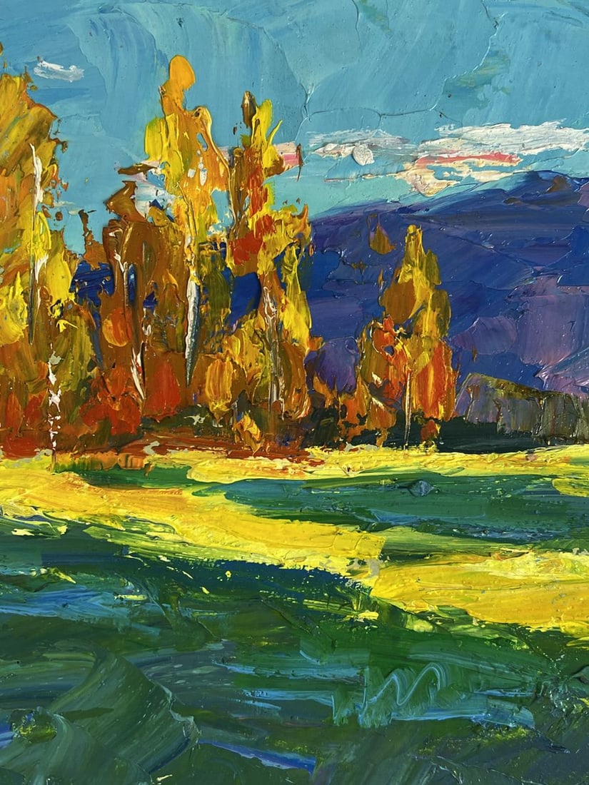 Oil painting Golden birch forest Boris Serdyuk - 5