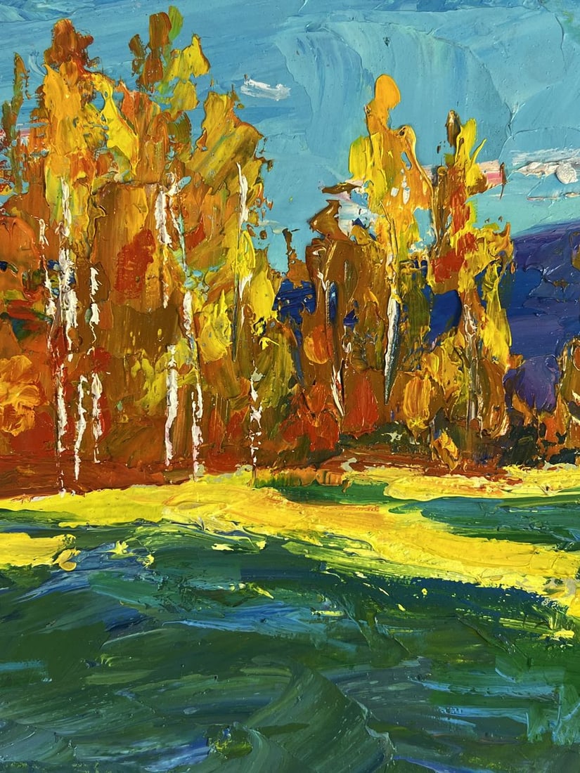 Oil painting Golden birch forest Boris Serdyuk - 6