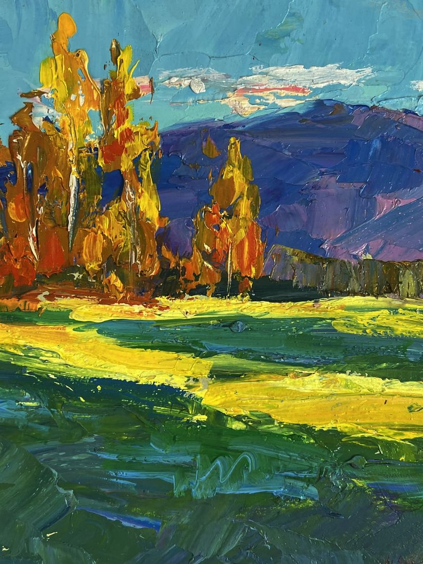 Oil painting Golden birch forest Boris Serdyuk - 7