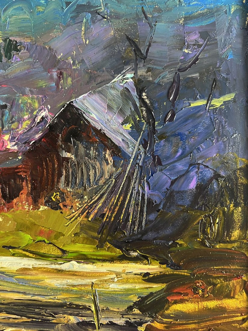 Oil painting Village in the mountains Boris Serdyuk - 10