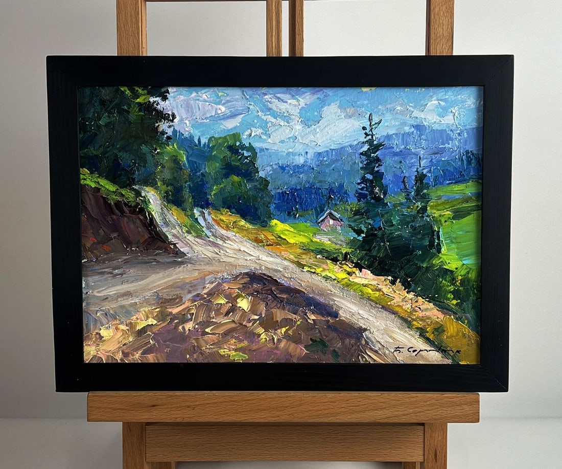 Oil painting Fresh mountain air Boris Serdyuk (1 of 11)
