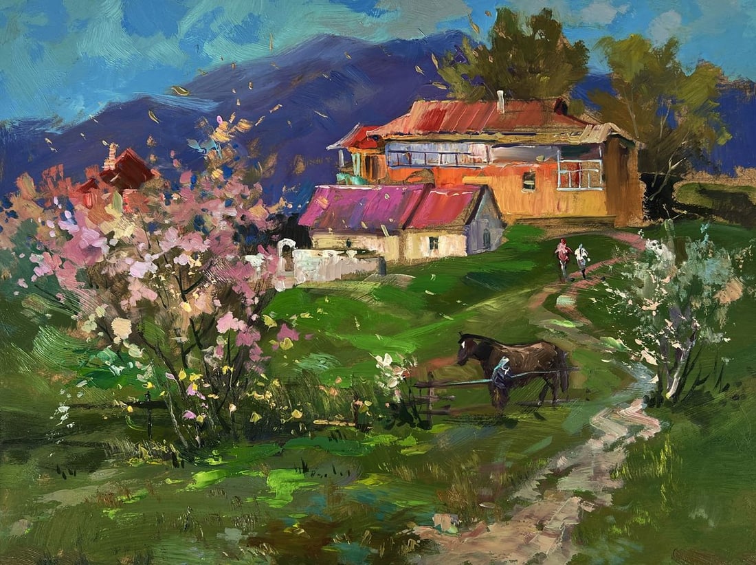 Oil painting House on the Mountain Yuriy Suprunchuk - 3