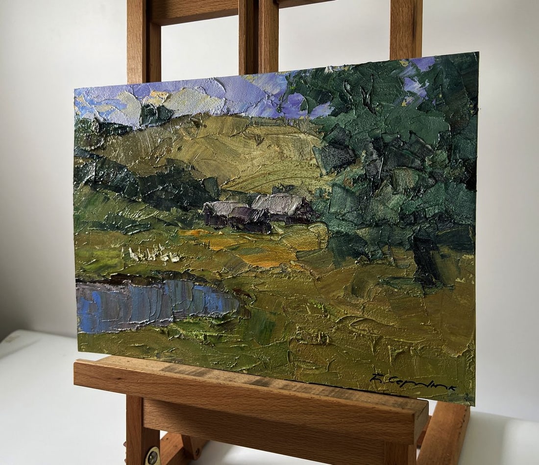 Oil painting Mountainous terrain Boris Serdyuk - 2