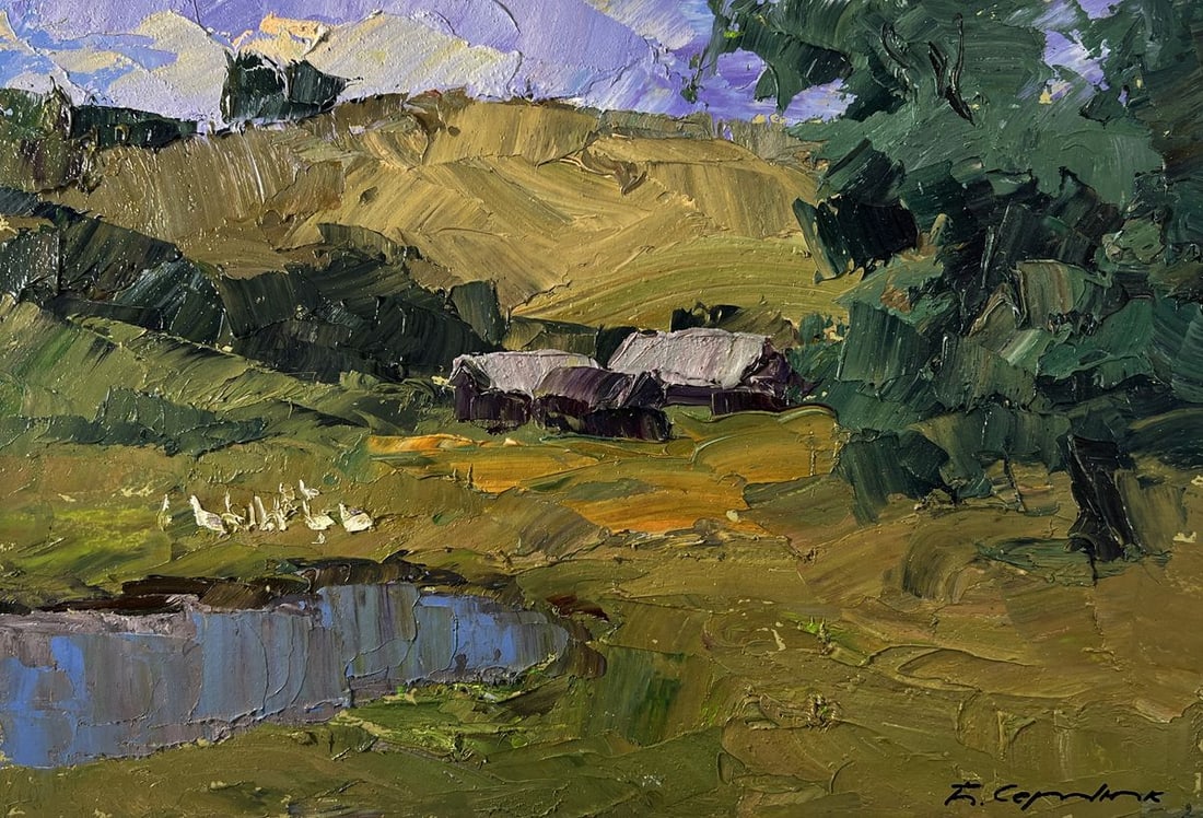 Oil painting Mountainous terrain Boris Serdyuk - 3