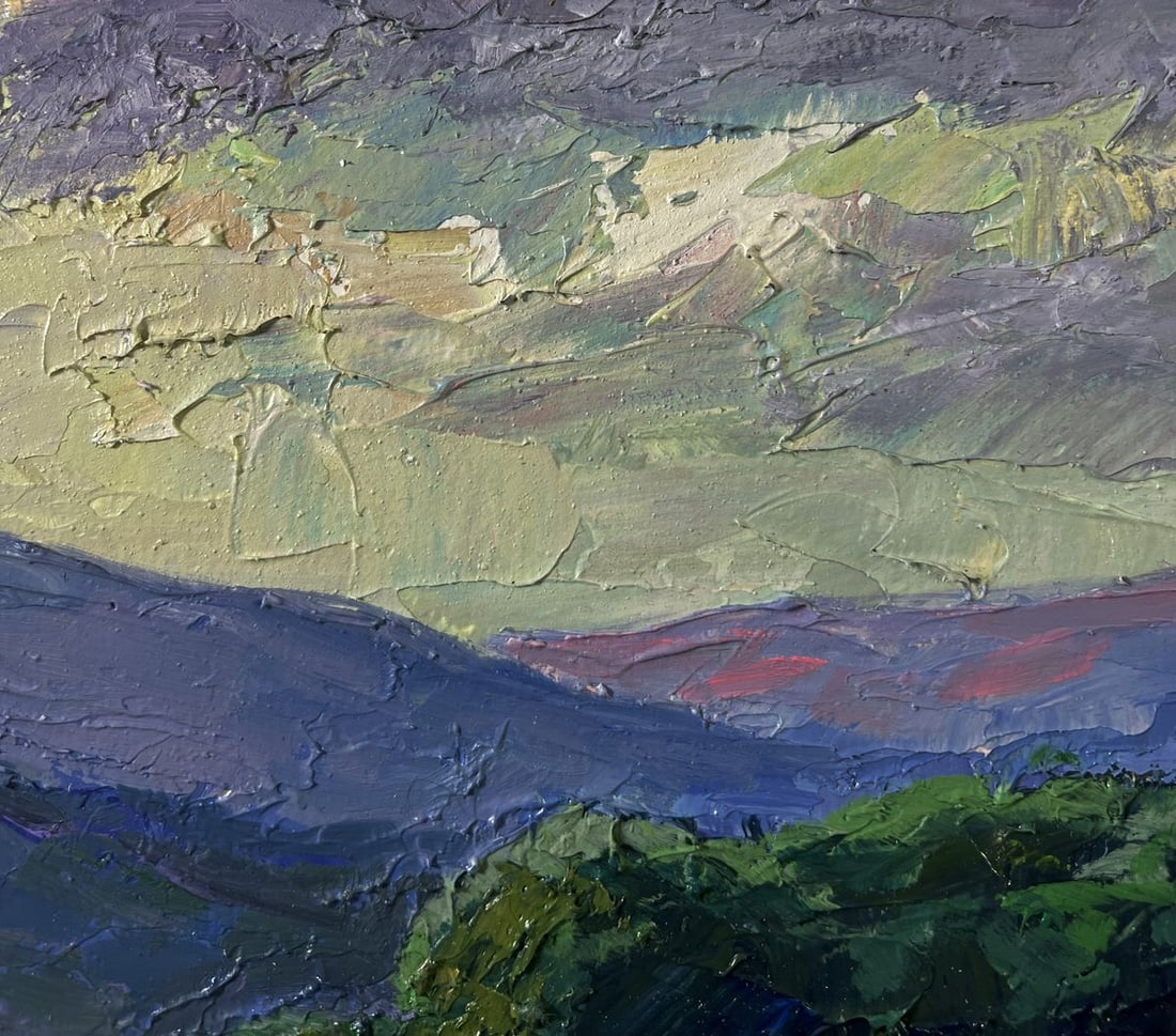 Oil painting Mountain sunset Boris Serdyuk - 5
