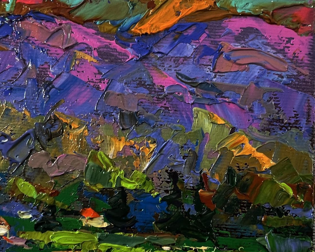 Oil painting Rural mountains Oleksiy Ivanyuk - 4