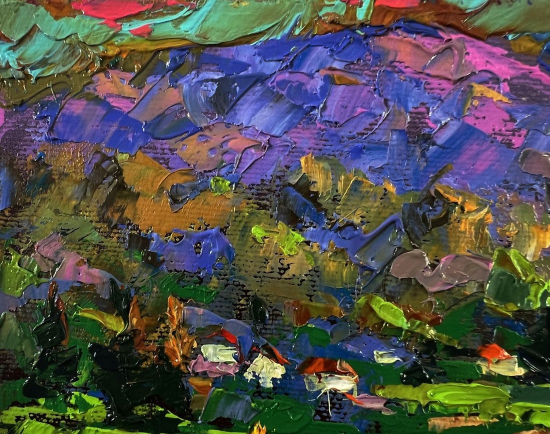 Oil painting Rural mountains Oleksiy Ivanyuk - 7