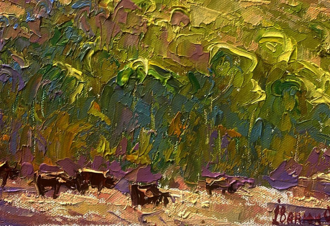 Oil painting A path at the foot of the mountains Oleksiy Ivanyuk - 6