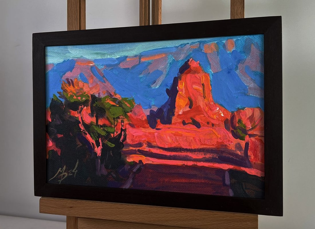 Acrylic painting Stone walls of time Mykhailo Patskan - 2