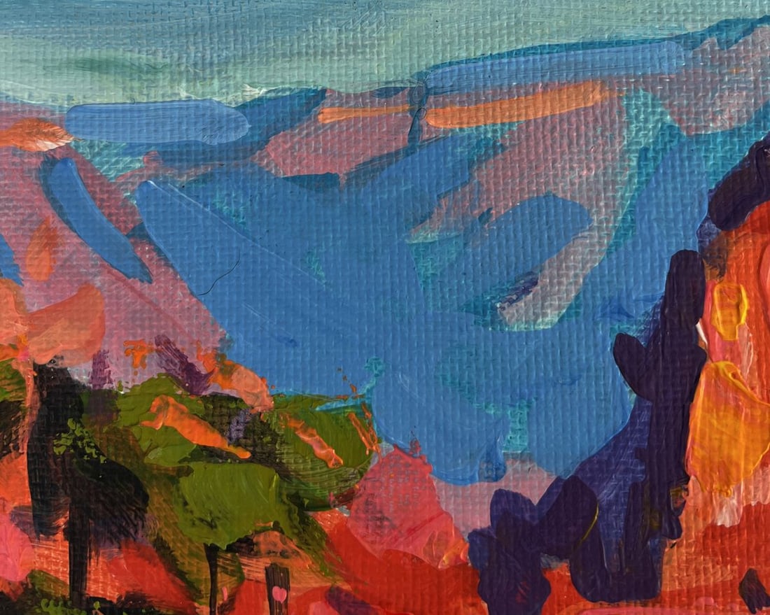 Acrylic painting Stone walls of time Mykhailo Patskan - 5