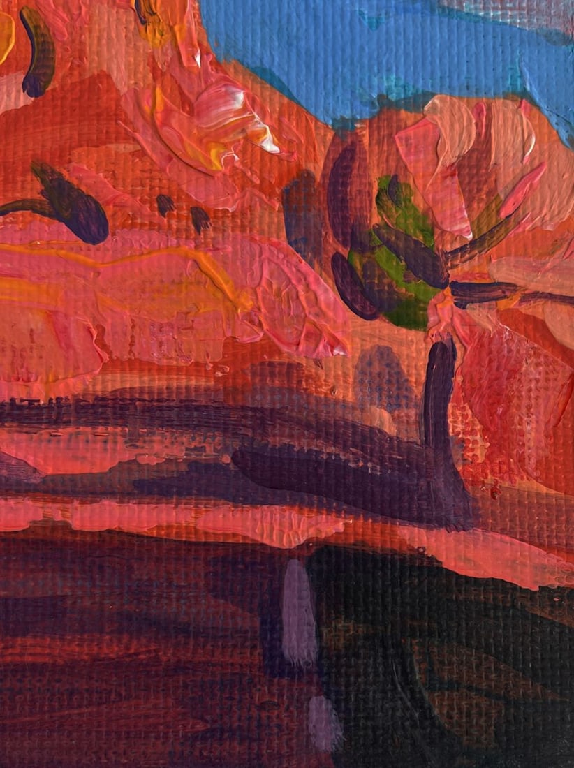 Acrylic painting Stone walls of time Mykhailo Patskan - 8