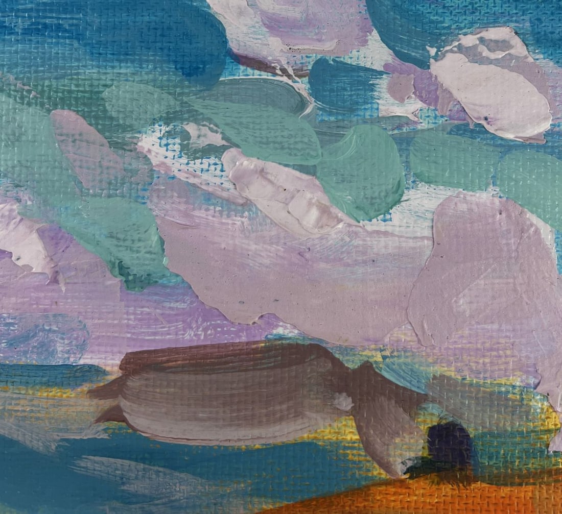 Acrylic painting House in the mountains Mykhailo Patskan - 4