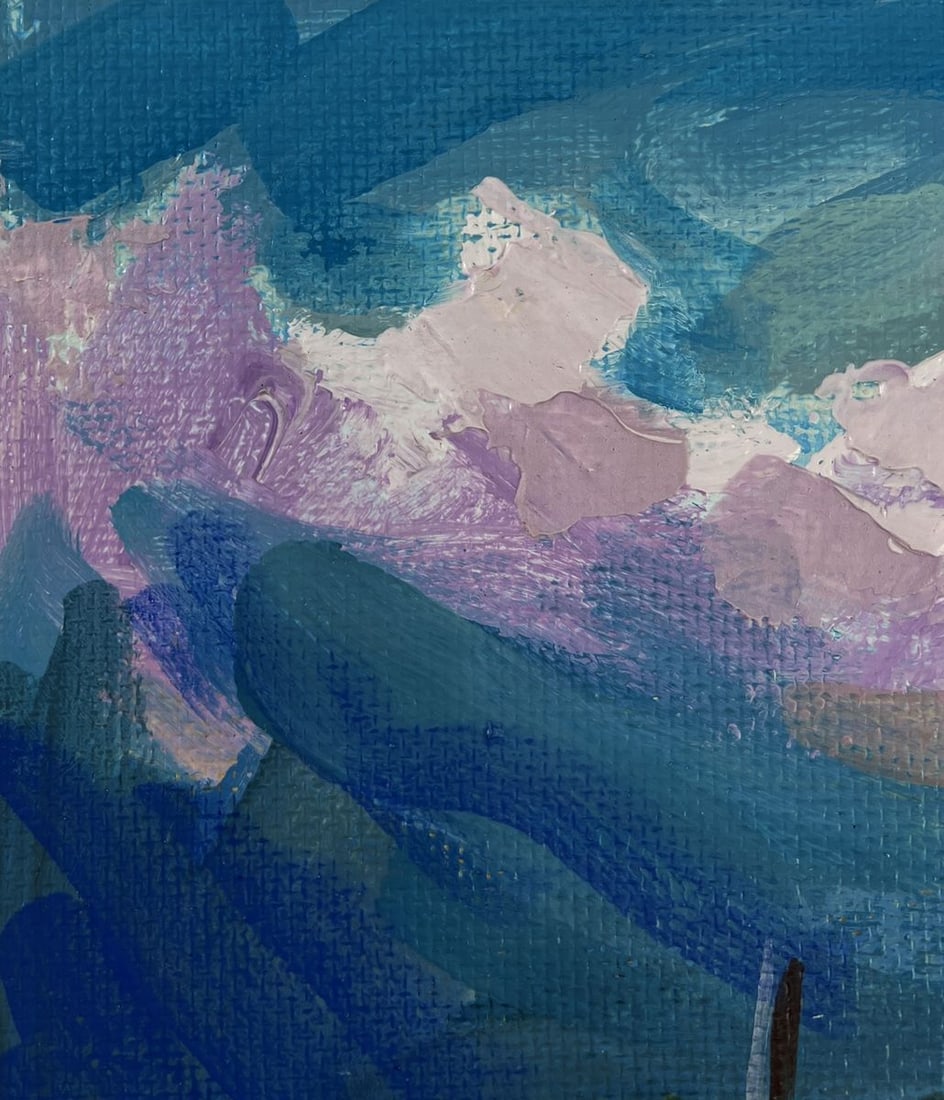 Acrylic painting House in the mountains Mykhailo Patskan - 6