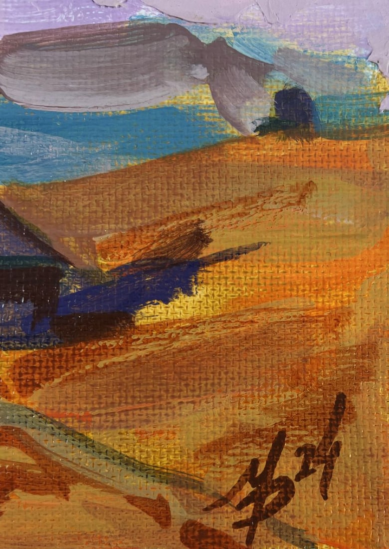 Acrylic painting House in the mountains Mykhailo Patskan - 9
