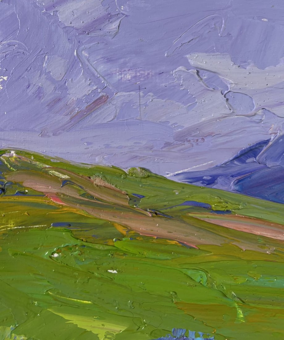 Oil painting Mountain flower fields Boris Serdyuk - 6