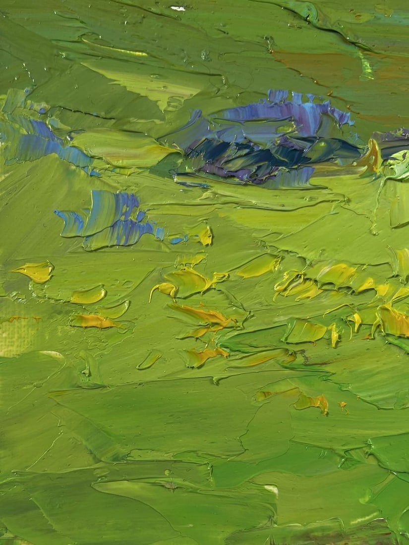 Oil painting Mountain flower fields Boris Serdyuk - 7