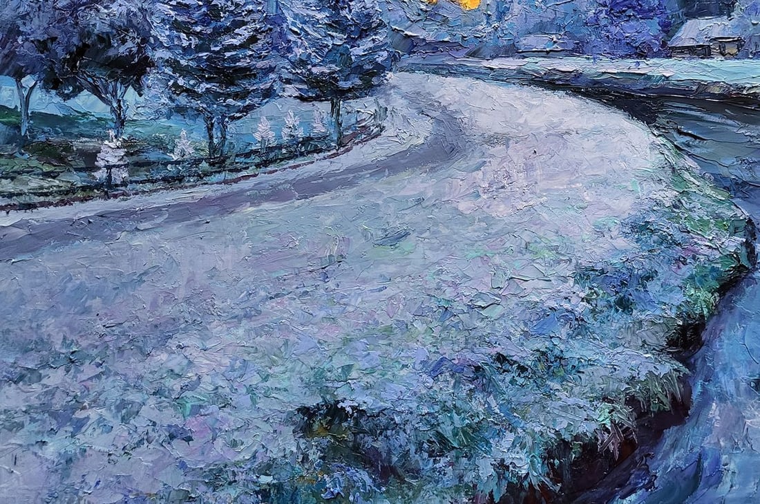 Oil painting Morning frost Boris Serdyuk - 6