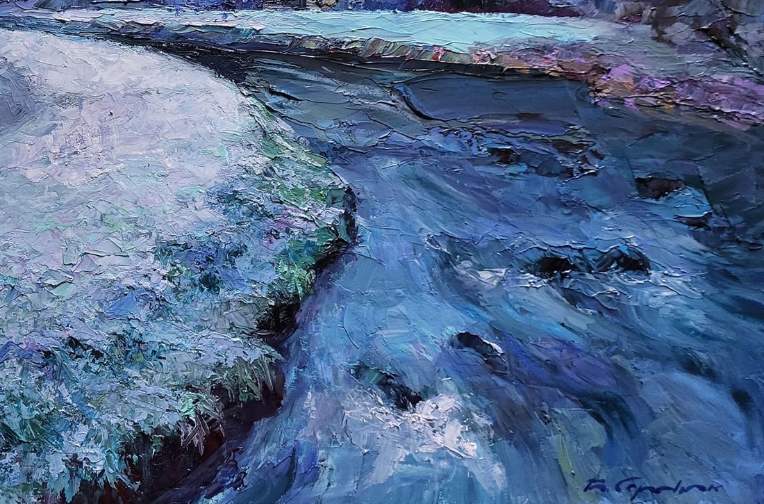 Oil painting Morning frost Boris Serdyuk - 7