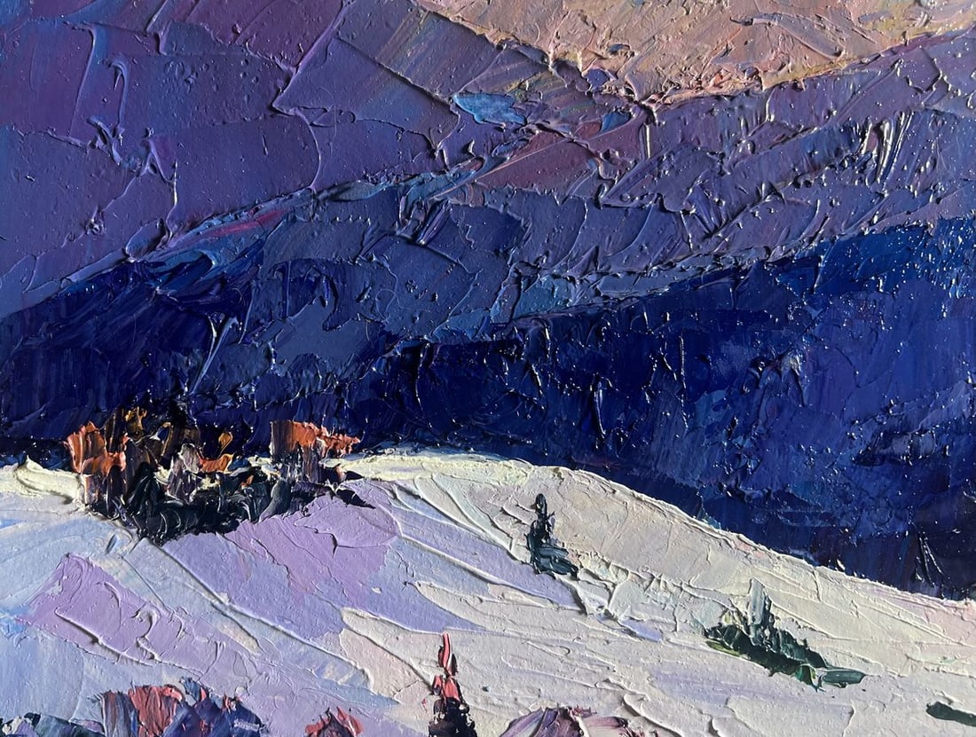 Oil painting Mountain winter expanses Boris Serdyuk - 4