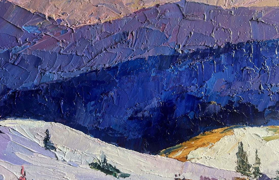 Oil painting Mountain winter expanses Boris Serdyuk - 5