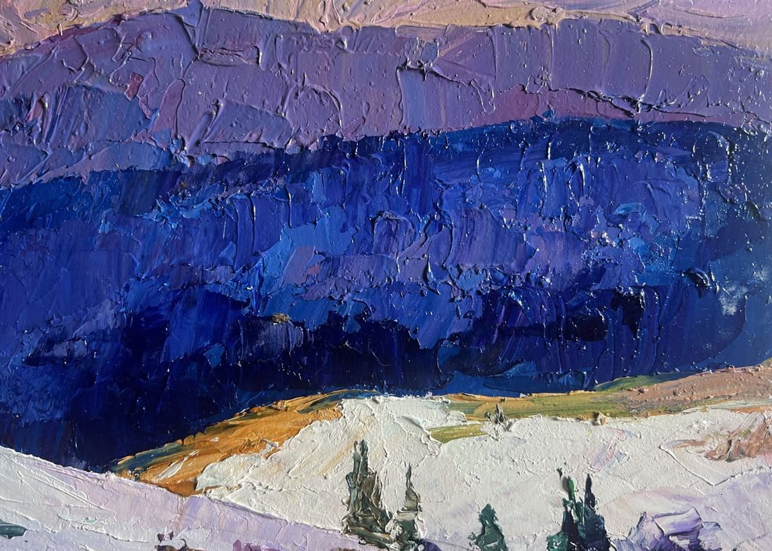 Oil painting Mountain winter expanses Boris Serdyuk - 6