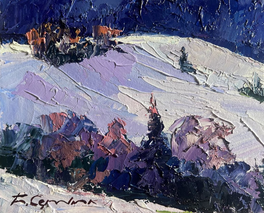 Oil painting Mountain winter expanses Boris Serdyuk - 9