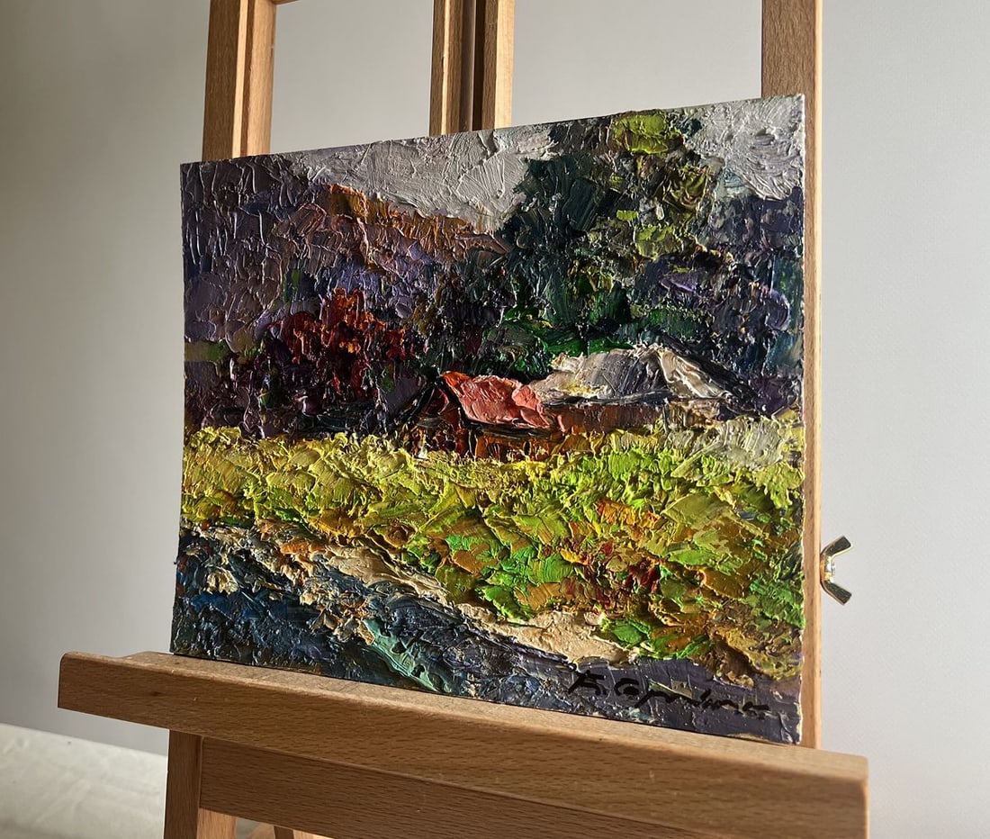 Oil painting Autumn in the mountains Boris Serdyuk - 2