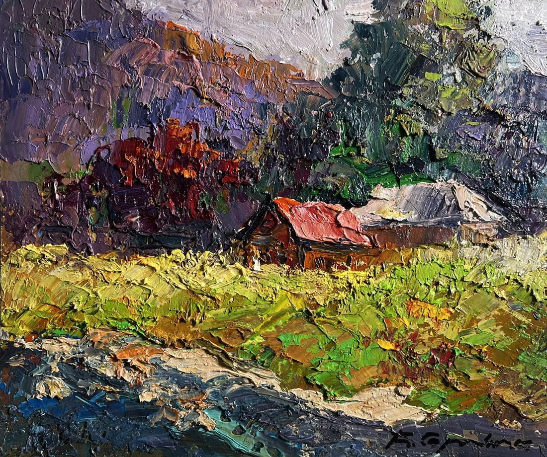 Oil painting Autumn in the mountains Boris Serdyuk - 3