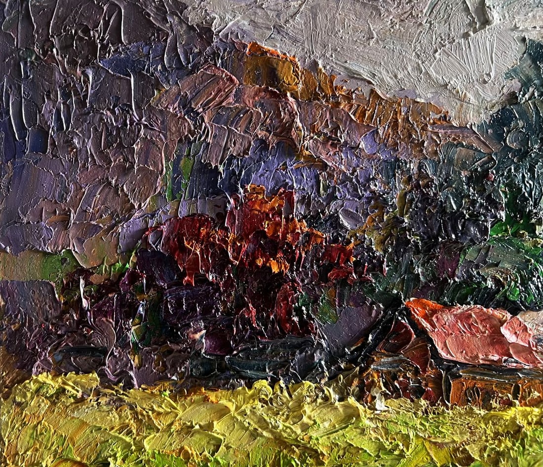 Oil painting Autumn in the mountains Boris Serdyuk - 4
