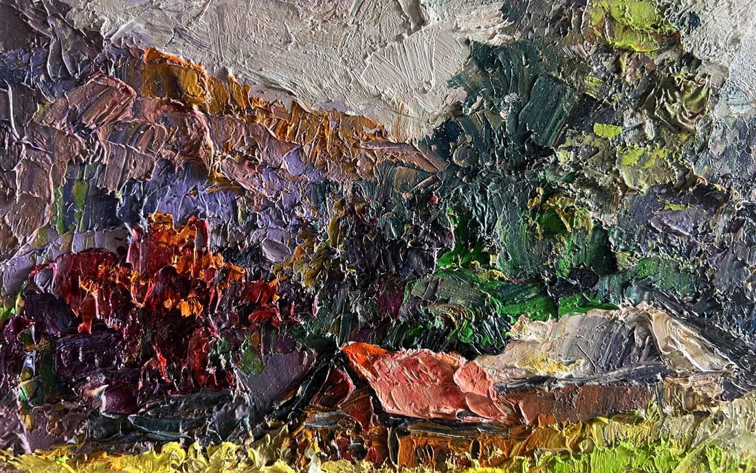 Oil painting Autumn in the mountains Boris Serdyuk - 5