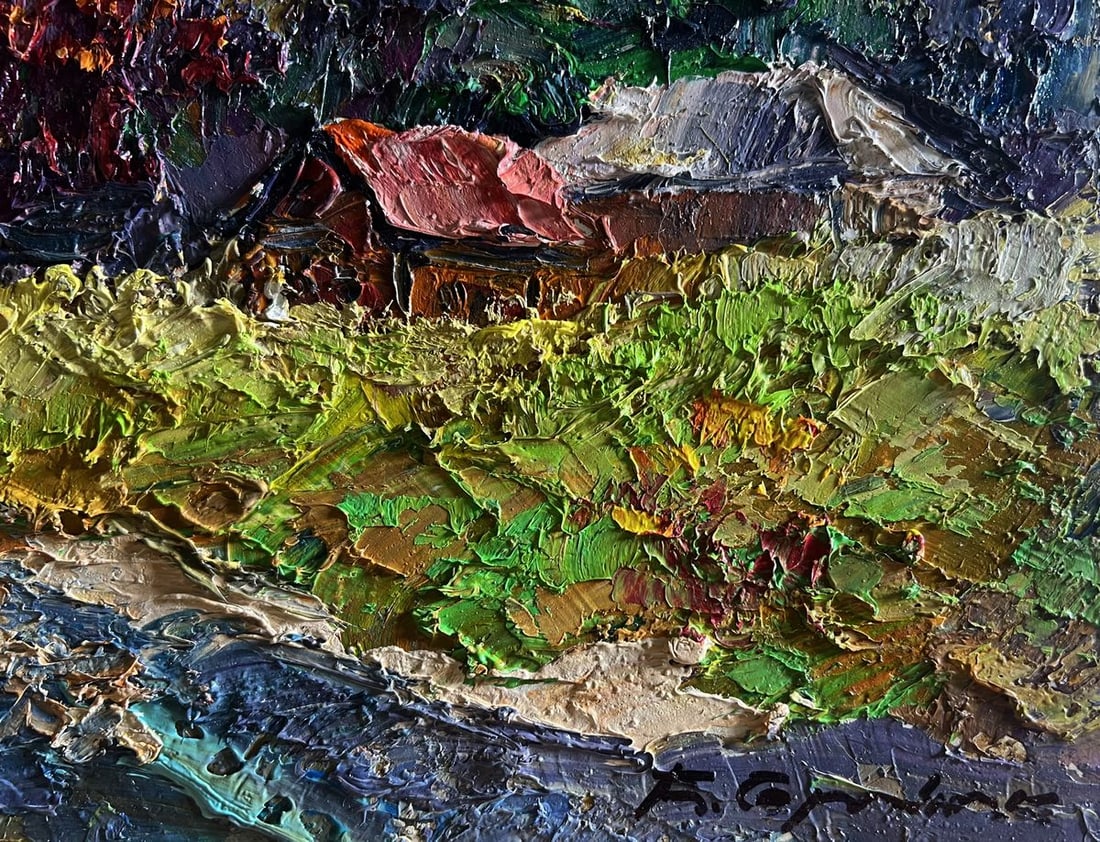 Oil painting Autumn in the mountains Boris Serdyuk - 9